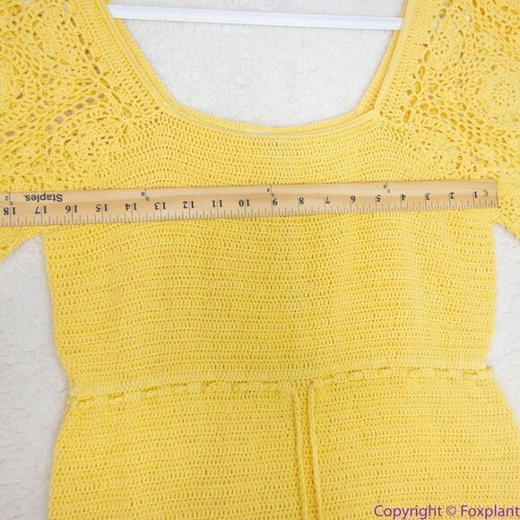 NEW Spell LET THE SUNSHINE IN CROCHET MINI DRESS, M - Picture 7 of 16